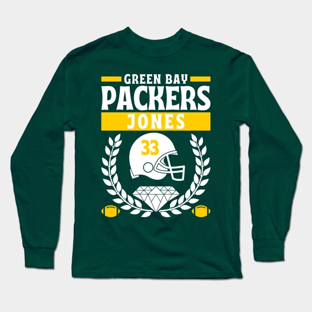 Green Bay Packers Aaron Jones 33 Edition 2 Long Sleeve T-Shirt by Astronaut.co